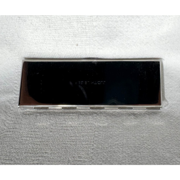 NIB JUDITH LEIBER Blue Green Real Crystal Stones Makeup Compact Mirror - Picture 6 of 6